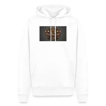 Mechanical Kingdom of Danmark - Männer Premium Bio Hoodie - Weiß - Vorne - Nico (187cm)