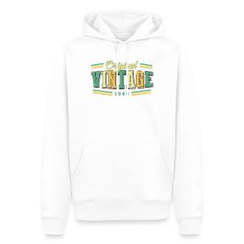 66. Geburtstag Original Vintage 1960 Retro - Männer Premium Bio Hoodie - Weiß - Vorne - Nico (187cm)