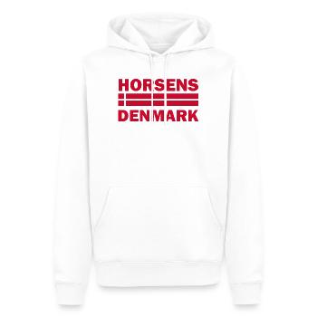 Horsens Dänemark-Flaggenmotiv - Männer Premium Bio Hoodie - Weiß - Vorne - Nico (187cm)