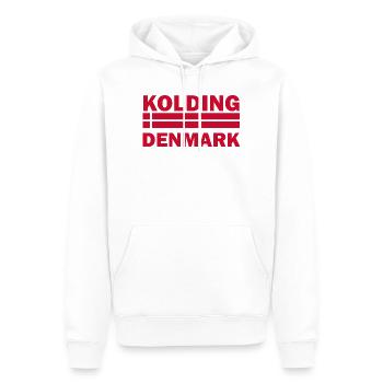 Kolding, Dänemarks Stadtflagge - Männer Premium Bio Hoodie - Weiß - Vorne - Nico (187cm)