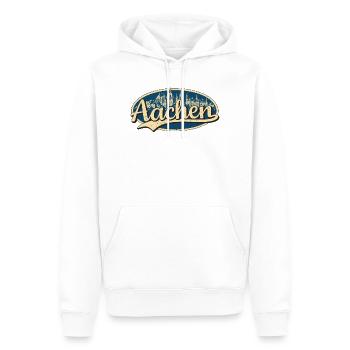 Aachen Vintage Stadtmotiv - Männer Premium Bio Hoodie - Weiß - Vorne - Nico (187cm)