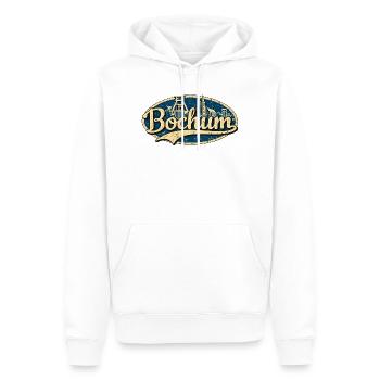 Bochum Vintage Stadtmotiv - Männer Premium Bio Hoodie - Weiß - Vorne - Nico (187cm)