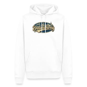 Braunschweig Vintage Stadtmotiv - Männer Premium Bio Hoodie - Weiß - Vorne - Nico (187cm)