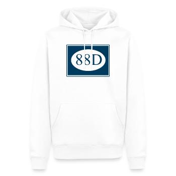 Chinesisches Abzeichen der 88. Division (Alternative Version) - Männer Premium Bio Hoodie - Weiß - Vorne - Nico (187cm)