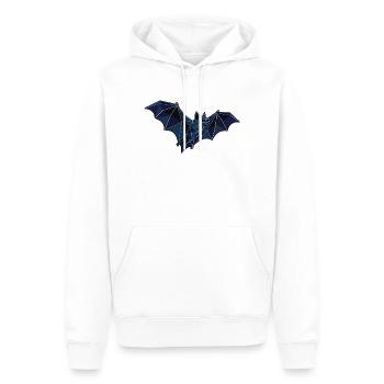Fliegende Poly Stil Fledermaus - Männer Premium Bio Hoodie - Weiß - Vorne - Nico (187cm)