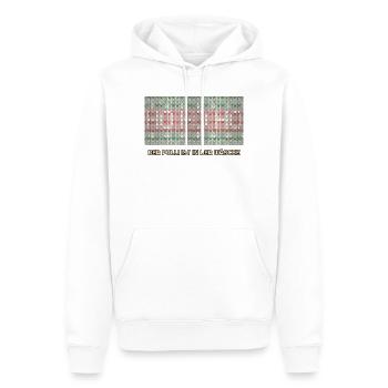 Ho Ho Ho - der Strick ist in der Wäsche - Männer Premium Bio Hoodie - Weiß - Vorne - Nico (187cm)