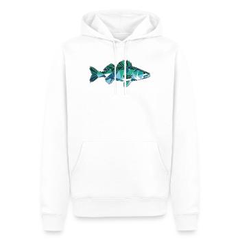 Poly Stil Zander - Männer Premium Bio Hoodie - Weiß - Vorne - Nico (187cm)