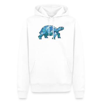 Walking Poly Schildkröte - Männer Premium Bio Hoodie - Weiß - Vorne - Nico (187cm)