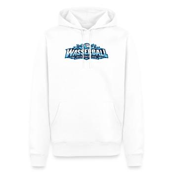 Wasserball Teamgeist Logo - Männer Premium Bio Hoodie - Weiß - Vorne - Nico (187cm)