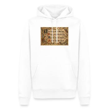 Mittelalterlicher Illumined Jabberwocky - Männer Premium Bio Hoodie - Weiß - Vorne - Nico (187cm)