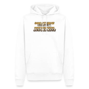 300 Sterne gebastelt - Frohe Weihnachten Kita - Männer Premium Bio Hoodie - Weiß - Vorne - Nico (187cm)