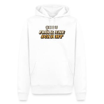 Oh du fröhliche Schicht - Weihnachten Retro - Männer Premium Bio Hoodie - Weiß - Vorne - Nico (187cm)