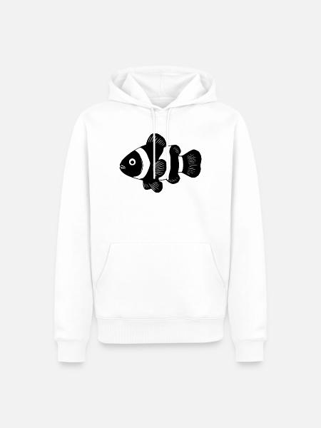 Clownfisch Anemonenfisch Geschenk Taucher - Männer Premium Bio Hoodie - Weiß
