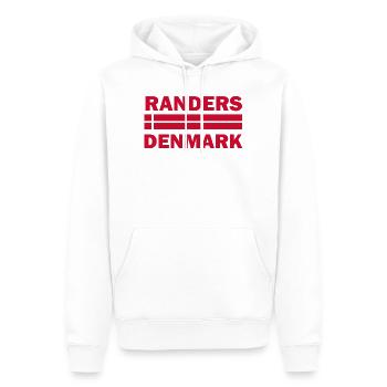 Randers-Dänemark-Flaggenemblem - Männer Premium Bio Hoodie - Weiß - Vorne - Nico (187cm)