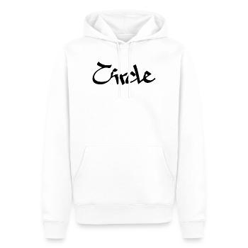 circle - Männer Premium Bio Hoodie - Weiß - Vorne - Nico (187cm)