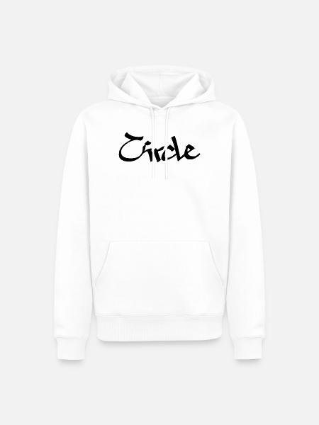 circle - Männer Premium Bio Hoodie - Weiß