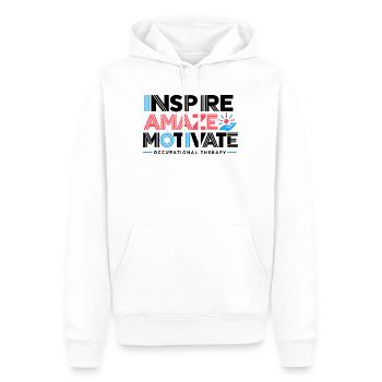 Ergotherapie Ergotherapie-Student Pädiatrie - Männer Premium Bio Hoodie - Weiß - Vorne - Nico (187cm)