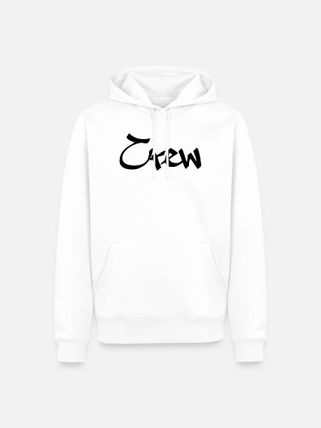 Crew - Männer Premium Bio Hoodie - Weiß