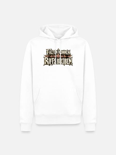 Metal Fan Rock Fan Heavy Metal Riffs - Männer Premium Bio Hoodie - Weiß