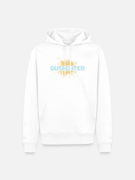 Beruf Gutachter - Männer Premium Bio Hoodie - Weiß