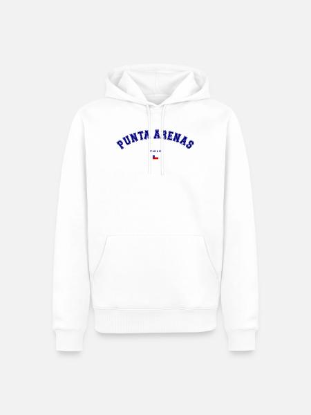 Punta Arenas Chile - Männer Premium Bio Hoodie - Weiß