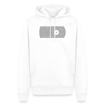 round - Sweat à capuche Premium bio Homme - blanc - Devant - Nico (187cm)