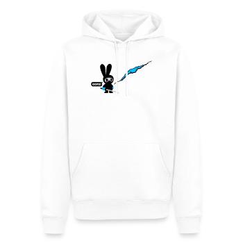 ninja bunny - Männer Premium Bio Hoodie - Weiß - Vorne - Nico (187cm)