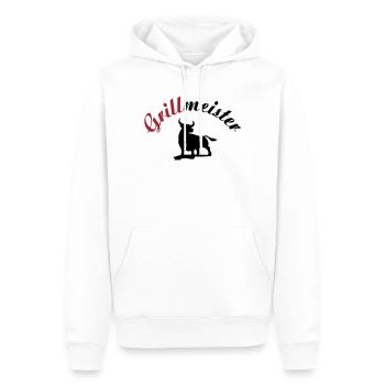 Grillmeister - Männer Premium Bio Hoodie - Weiß - Vorne - Nico (187cm)