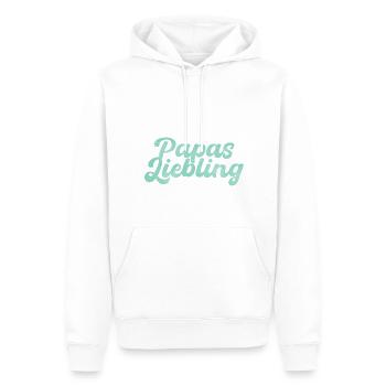 Papas Liebling bester Vater Geschenk - Männer Premium Bio Hoodie - Weiß - Vorne - Nico (187cm)