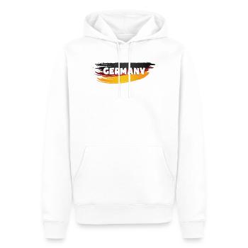 Germany Pinselstrich Flagge Fahne Heimatliebe - Männer Premium Bio Hoodie - Weiß - Vorne - Nico (187cm)