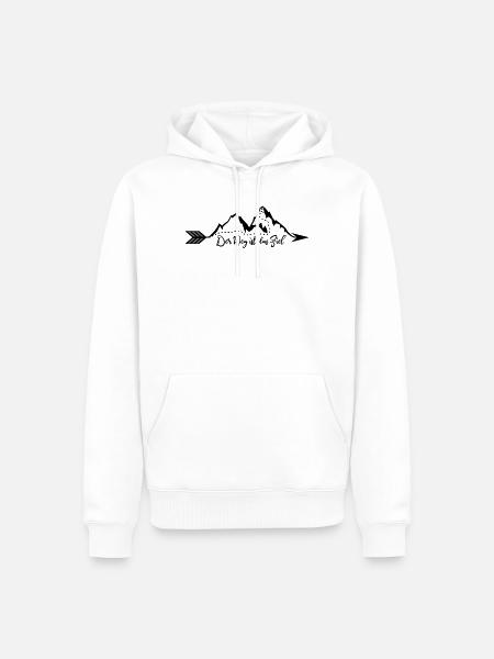 Der Weg ist das Ziel - Männer Premium Bio Hoodie - Weiß