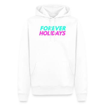 Forever Holidays - Männer Premium Bio Hoodie - Weiß - Vorne - Nico (187cm)