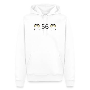 56.Geburtstag 56 Jahre Jubiläum 56 Zahl 56 - Männer Premium Bio Hoodie - Weiß - Vorne - Nico (187cm)