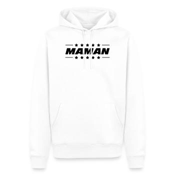 Mama / Muttertag - Männer Premium Bio Hoodie - Weiß - Vorne - Nico (187cm)