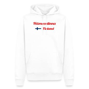 Hämeenlinna Finland- Stylish prints - Men’s Premium Organic Hoodie - white - Front - Nico (187cm)