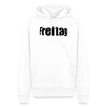 Vendredi - Sweat à capuche Premium bio Homme - blanc - Devant - Nico (187cm)