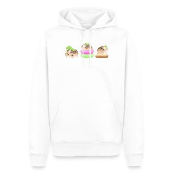 Frog - Men’s Premium Organic Hoodie - white - Front - Nico (187cm)