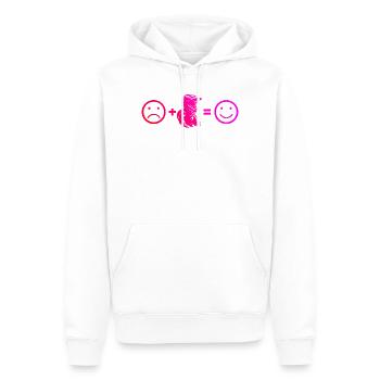 Motif motocross avec valeur de reconnaissance - Sweat à capuche Premium bio Homme - blanc - Devant - Nico (187cm)