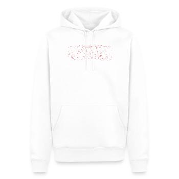 Souvenir de l’Art Abstrait à la Gribouillage Berlin - Sweat à capuche Premium bio Homme - blanc - Devant - Nico (187cm)