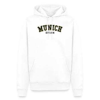 Munich Fondé en 1966 - Sweat à capuche Premium bio Homme - blanc - Devant - Nico (187cm)