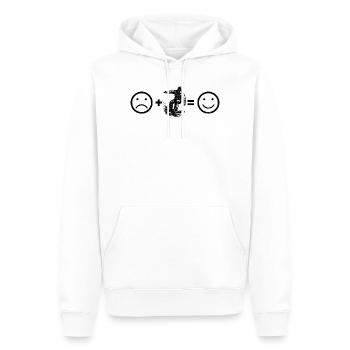 Snowboard Motiv für echte Liebhaber - Männer Premium Bio Hoodie - Weiß - Vorne - Nico (187cm)