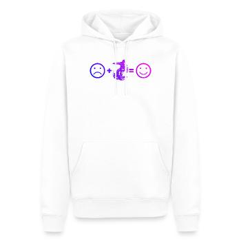 Ambiances snowboard pour snowboard - Sweat à capuche Premium bio Homme - blanc - Devant - Nico (187cm)