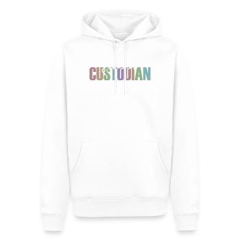 Gardien de l’école - Sweat à capuche Premium bio Homme - blanc - Devant - Nico (187cm)