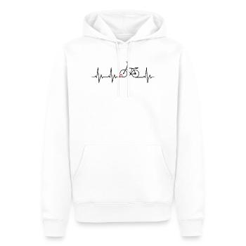 Radball, Cycleball, Hallenradsport - Männer Premium Bio Hoodie - Weiß - Vorne - Nico (187cm)