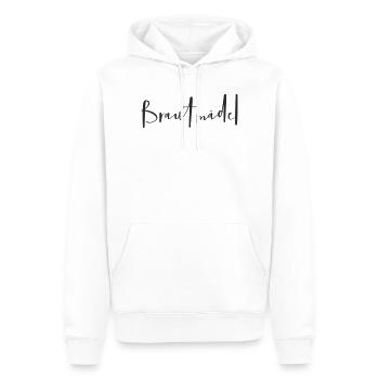 Brautmädel – Lustiges Hochzeits-Textdesign - Männer Premium Bio Hoodie - Weiß - Vorne - Nico (187cm)