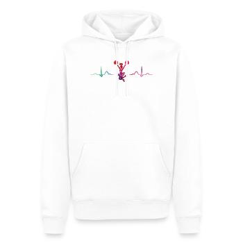 Cheerpom pom girls Mom Cheerleading - Sweat à capuche Premium bio Homme - blanc - Devant - Nico (187cm)