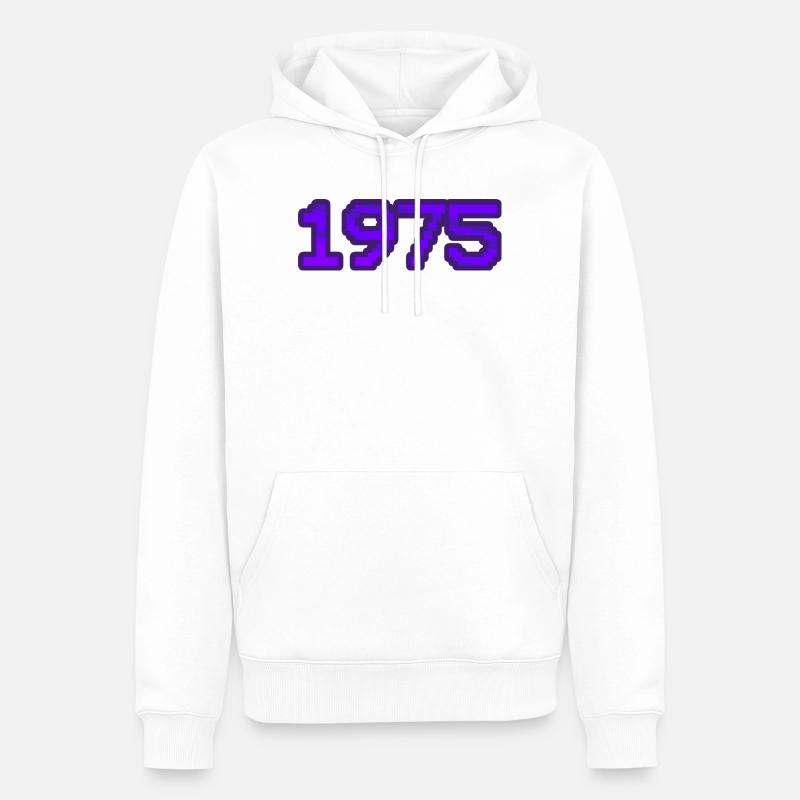Nerd 1975 - Sweat à capuche Premium bio Homme - blanc