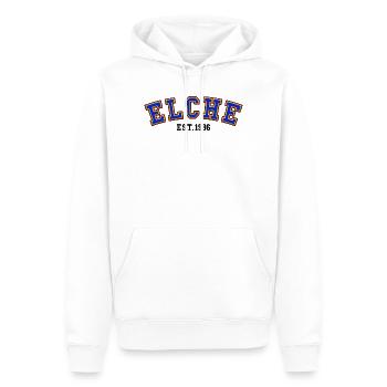 Elche Est. 1996 - Men’s Premium Organic Hoodie - white - Front - Nico (187cm)