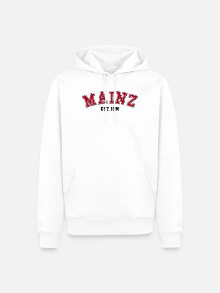 Mainz gegründet 1996 - Männer Premium Bio Hoodie - Weiß