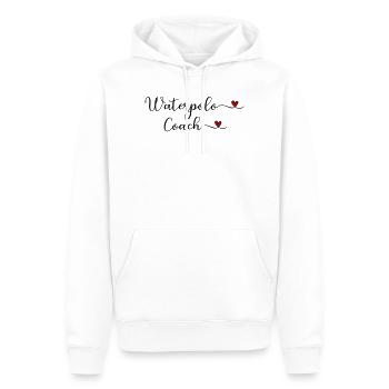Entraîneur de water-polo avec un cœur - Sweat à capuche Premium bio Homme - blanc - Devant - Nico (187cm)